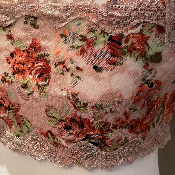 Y2K Japanese Floral Lace Bralette EUC - Picture 8 of 15